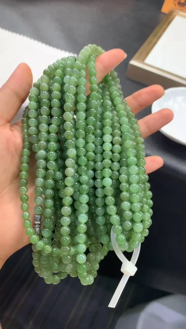 和田玉（碧玉）未镶嵌颈饰HT7 和田玉碧玉项链 多样性发其一