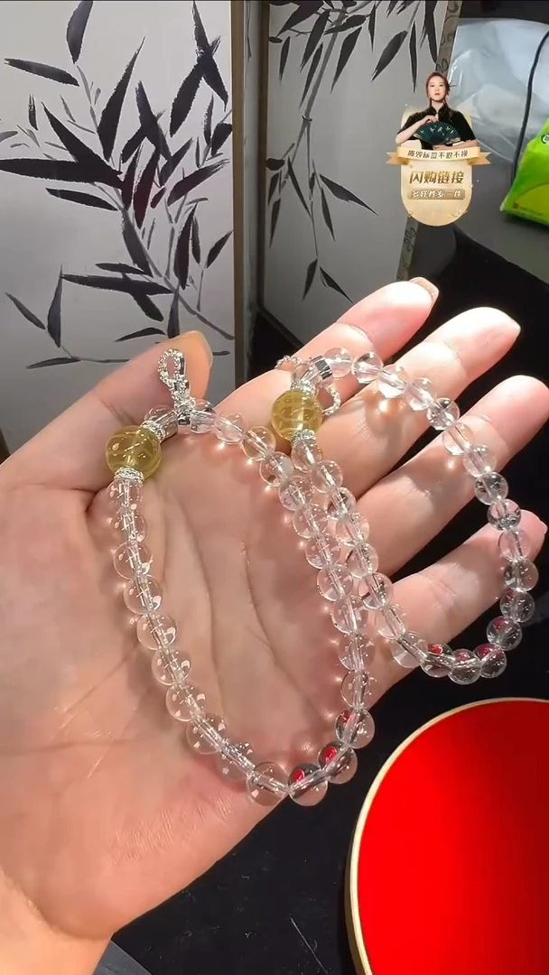 烟晶手串未镶嵌GCD017水晶手串多样性发一