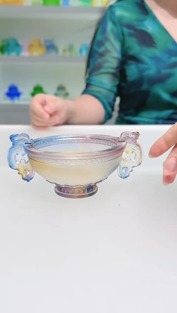 手工艺品琉璃古法琉璃香炉