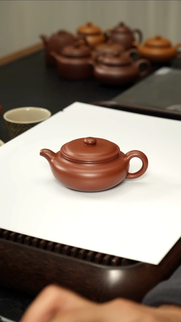 茶壶紫砂预定：蜀南清赏系列【扁腹155cc】