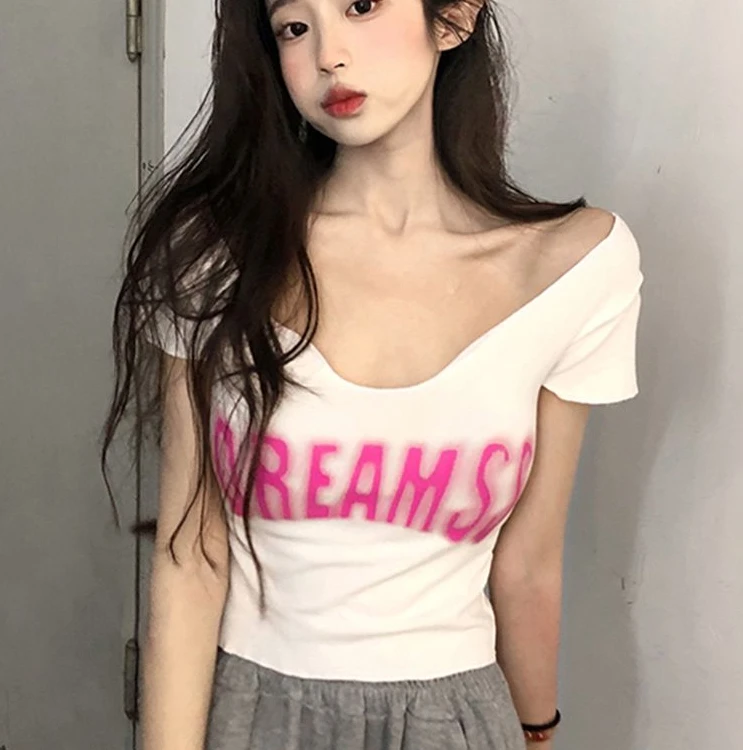 2025短款夏季显瘦修身洋气短袖上衣女装ins潮