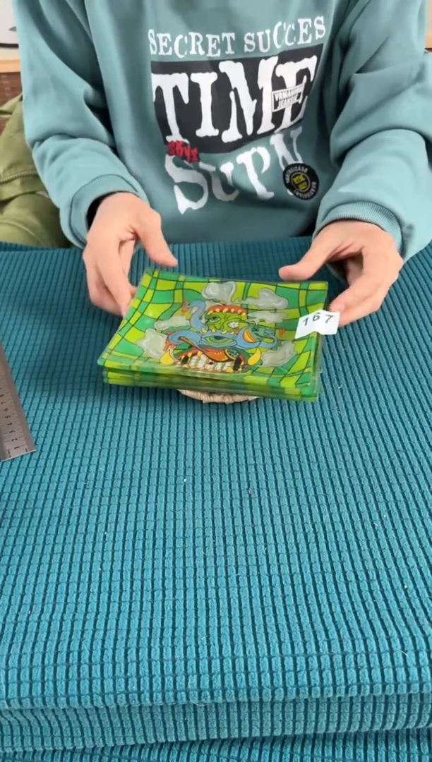 进口食品级钢化玻璃167微瑕2个