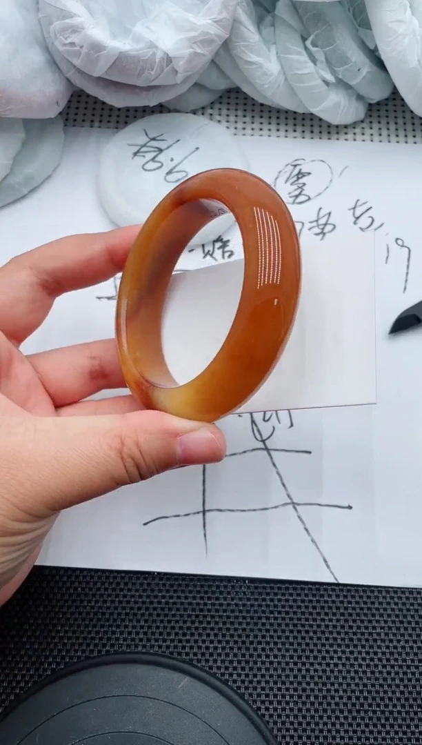 未镶嵌手镯石英质玉85-55-56