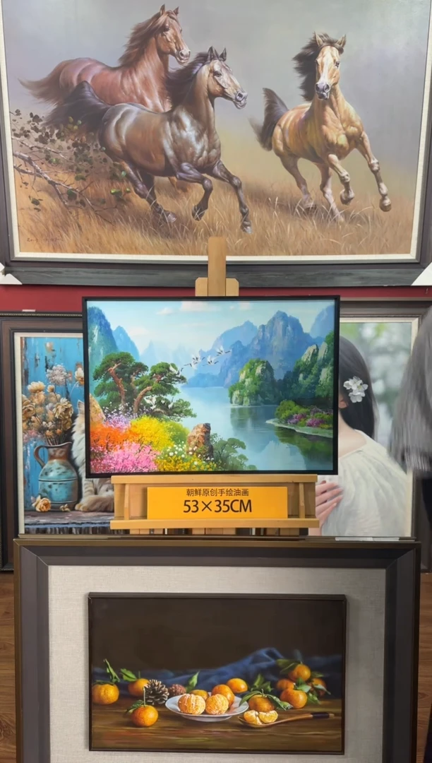 油画【9号】约53*35cm丨朝鲜原创纯手绘孤品油画丨顺丰包邮