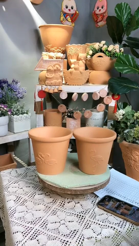 【闪购商品】红陶绿家园 火烈鸟花盆到手2支