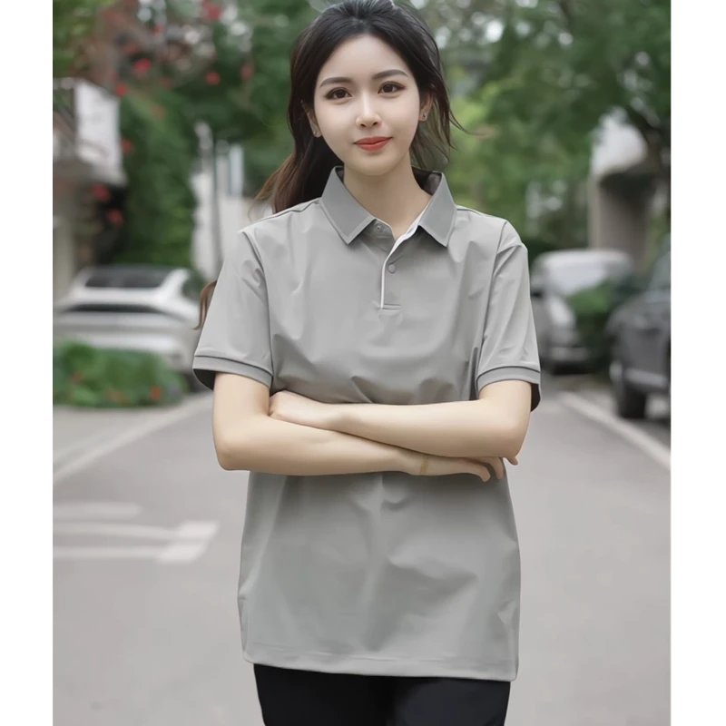 2025夏季新款短袖t恤男士潮流休闲丅半袖体桖纯色POLO衫上衣男潮