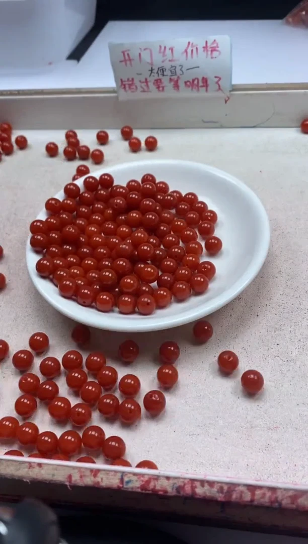 【闪购商品】南红玛瑙颈饰未镶嵌w2185满肉南红8mm*30颗