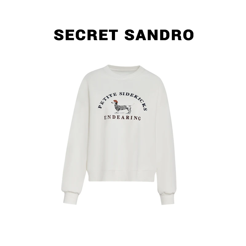 【小狗卫衣】Secret Sandro 鸥小柒  卫衣  W84280016Q