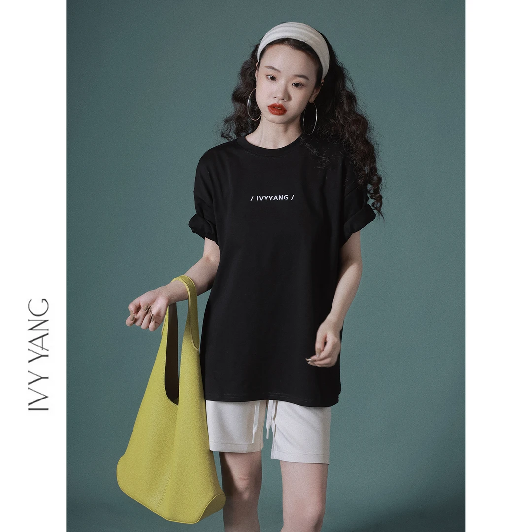 IVY YANG 十周年印花纯棉纪念短袖