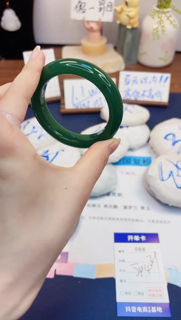 【闪购商品】石英质玉手镯未镶嵌66-东陵玉-圈口54