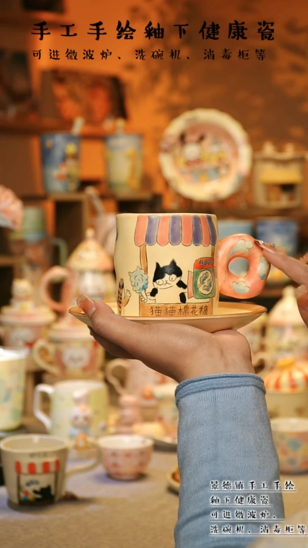 【闪购商品】杯景德镇高温釉下彩&A771