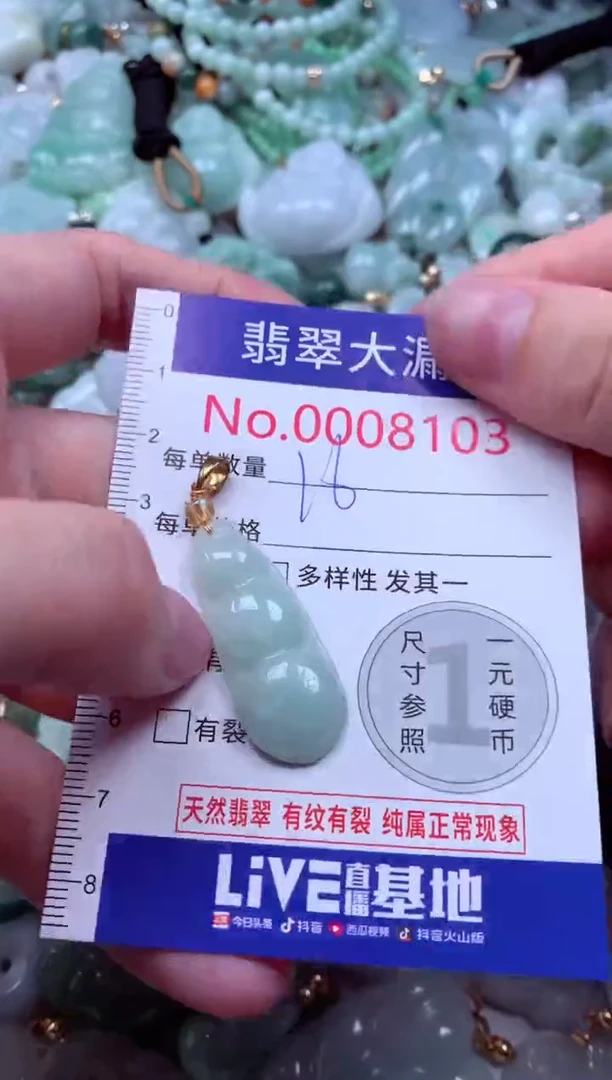 吊坠(不含链)未镶嵌翡翠8103
