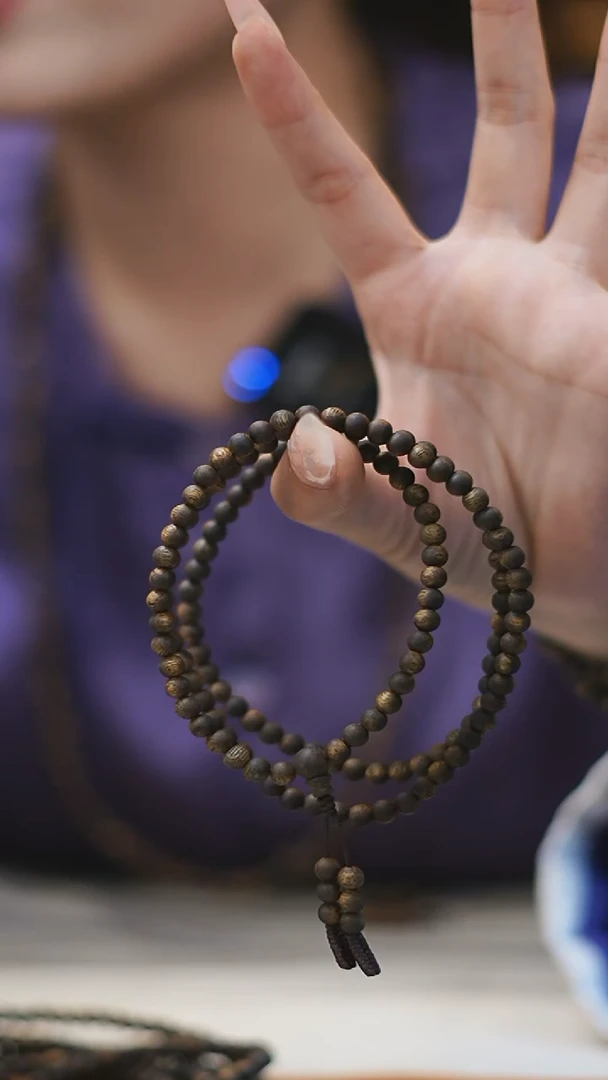 手串沉香5mm张勺子圆珠多圈9g+多样性发一