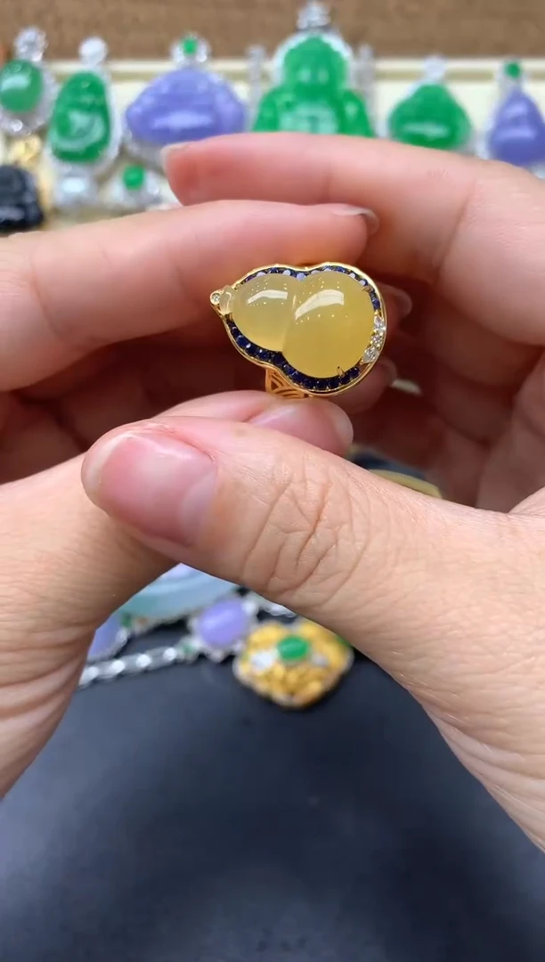 【闪购商品】翡翠戒指18K金镶嵌232-中国好珍宝