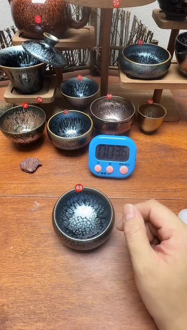 茶盏京**哥65号建盏工匠茶器