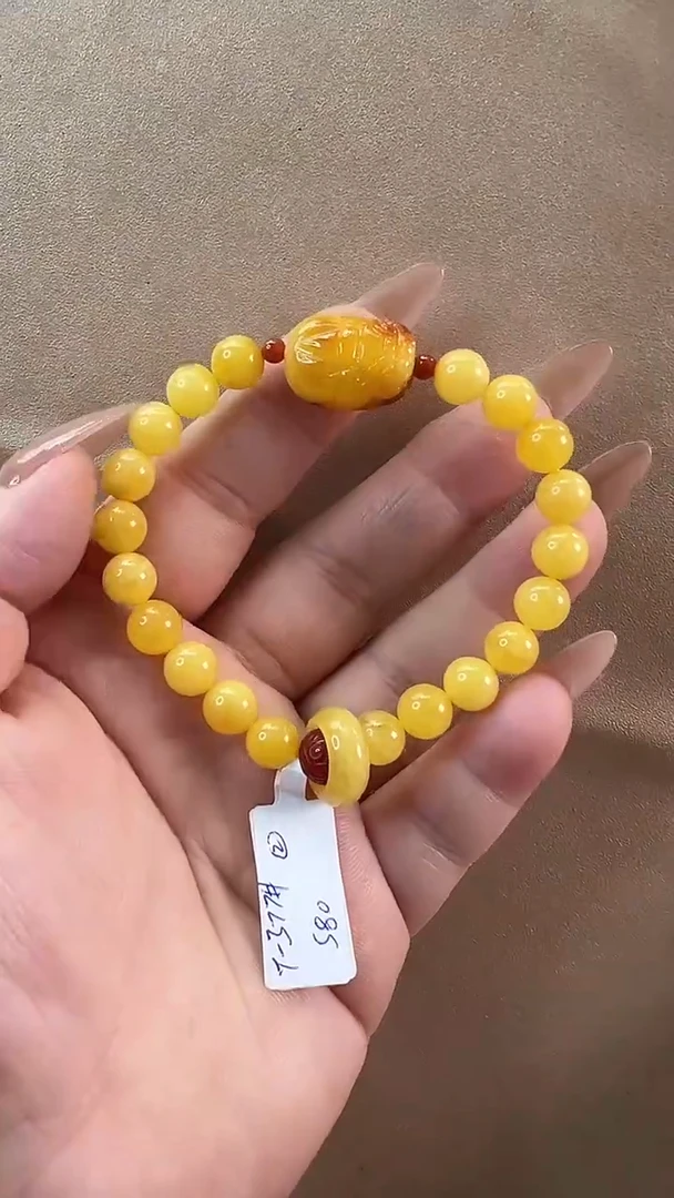 【闪购商品】琥珀手链未镶嵌手串