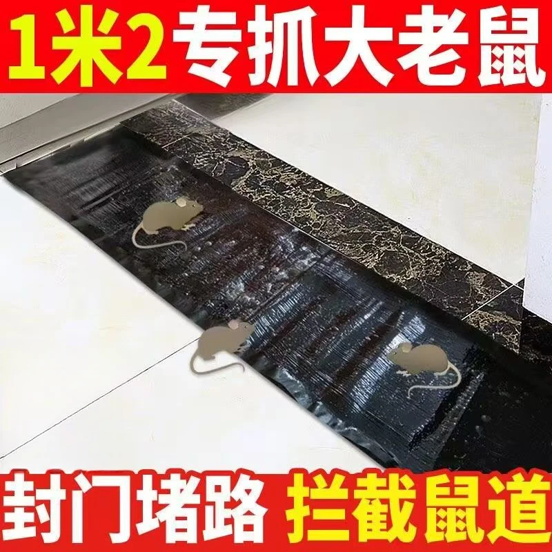 家用隐形强力粘鼠板粘鼠毯粘老鼠加大老鼠魔毯灭鼠神器老鼠捕鼠贴