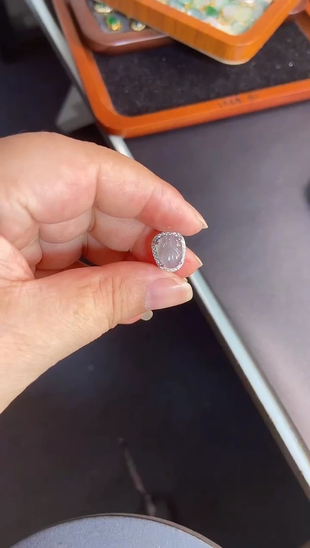 吊坠(不含链)银S925镶嵌翡翠1