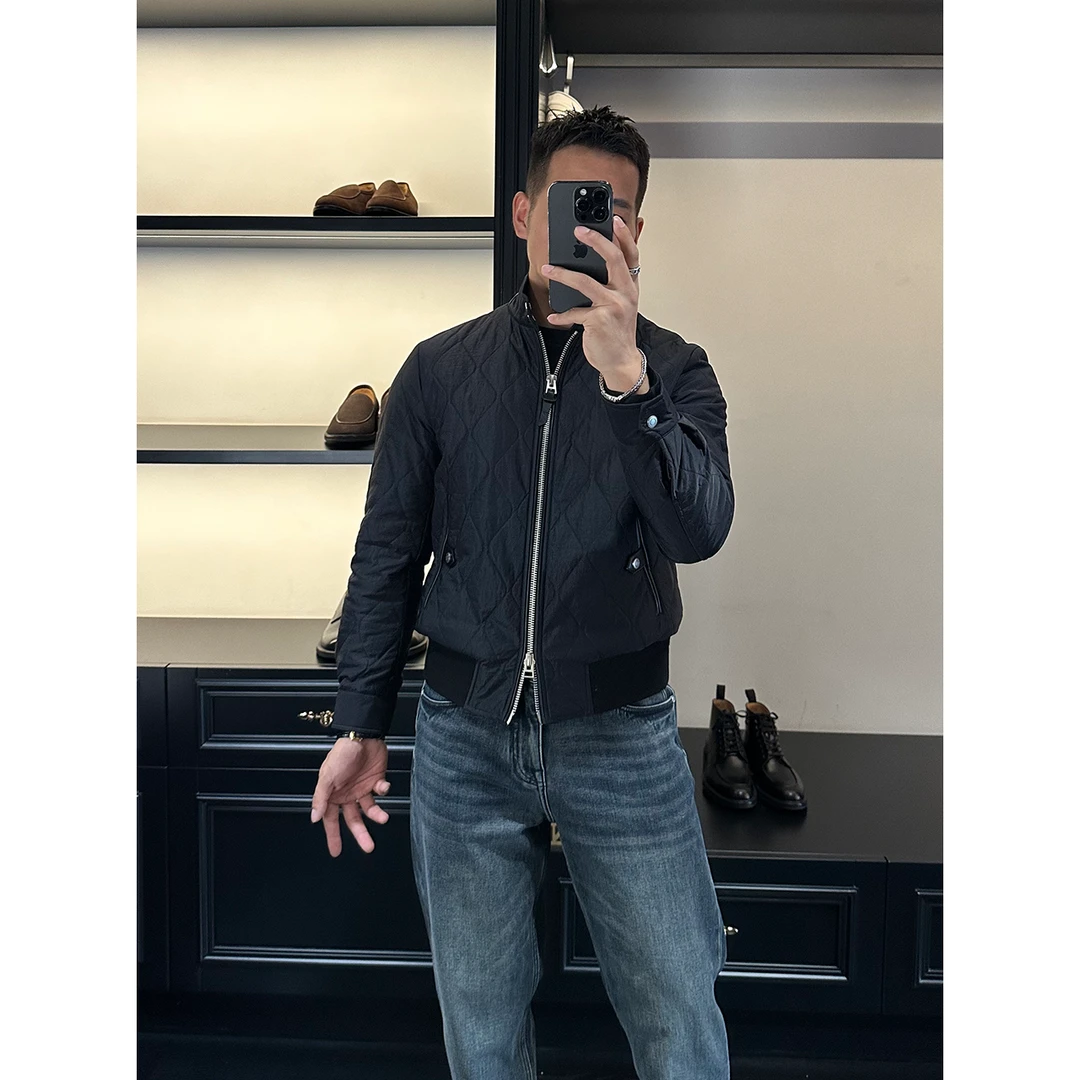 DAN LANG 377# 哈灵顿夹克羊毛棉夹克