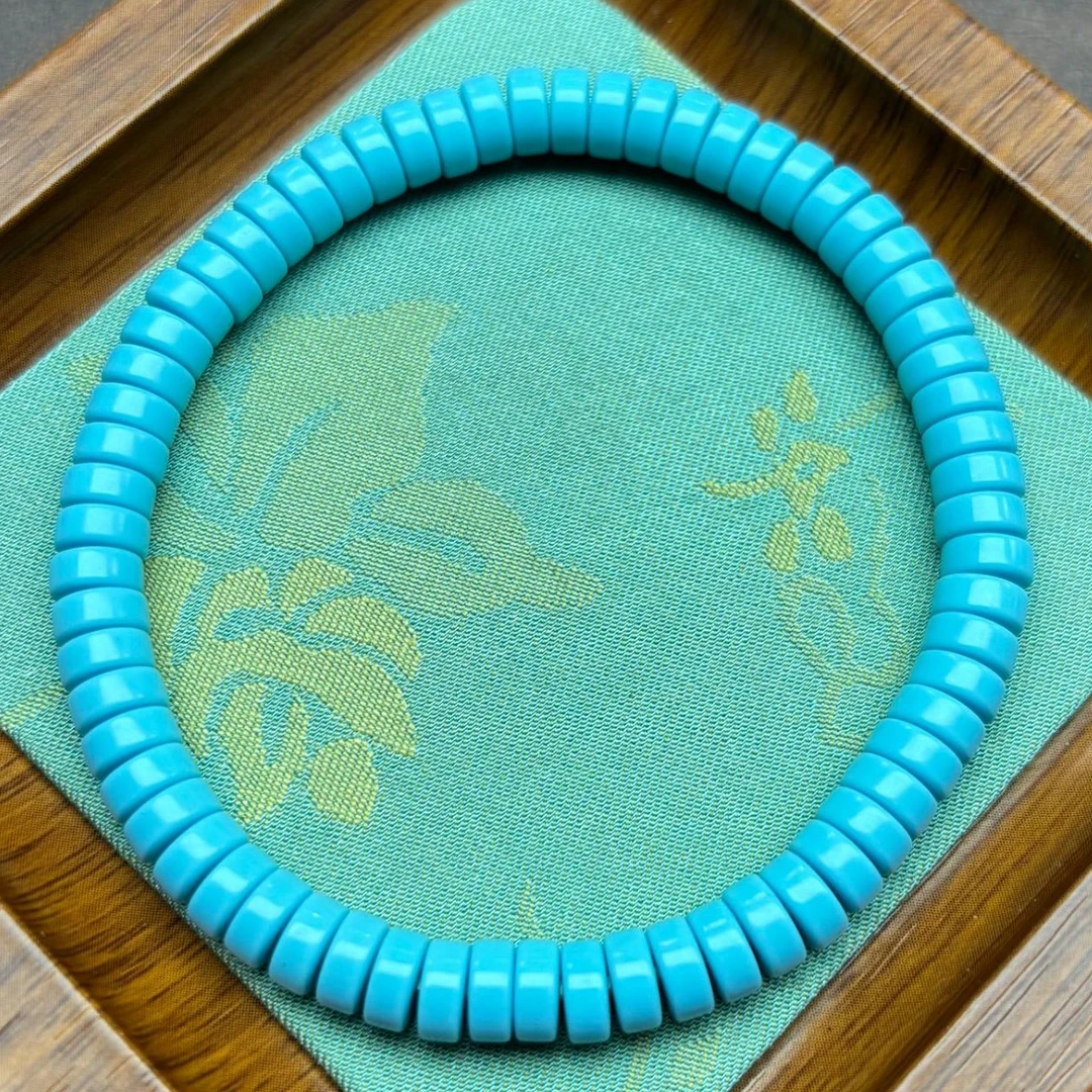 非金属珐琅手链 蓝色 0.6mi算盘珠手串 S5