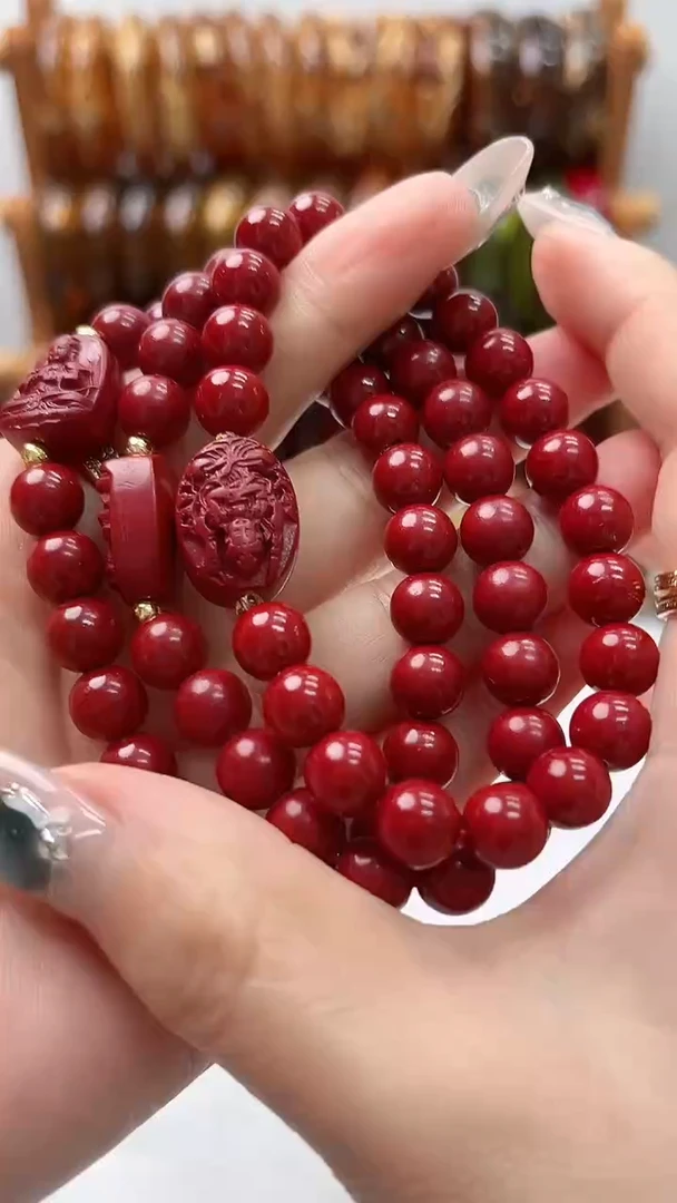 朱砂卡8手串多样性发其一