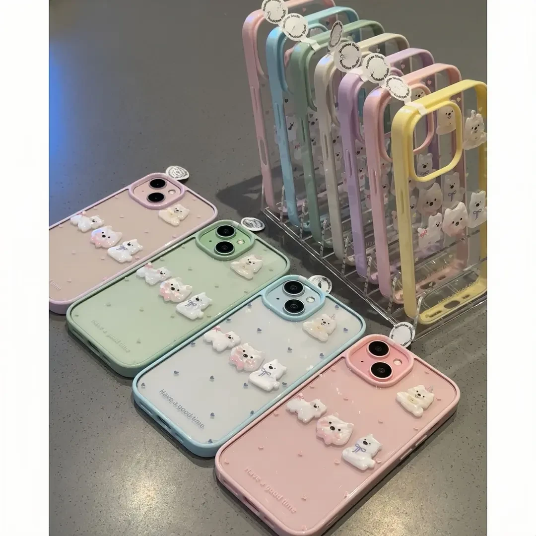 适用苹果16promax立体修勾合集亚克力手机壳iPhone15/14软13/12