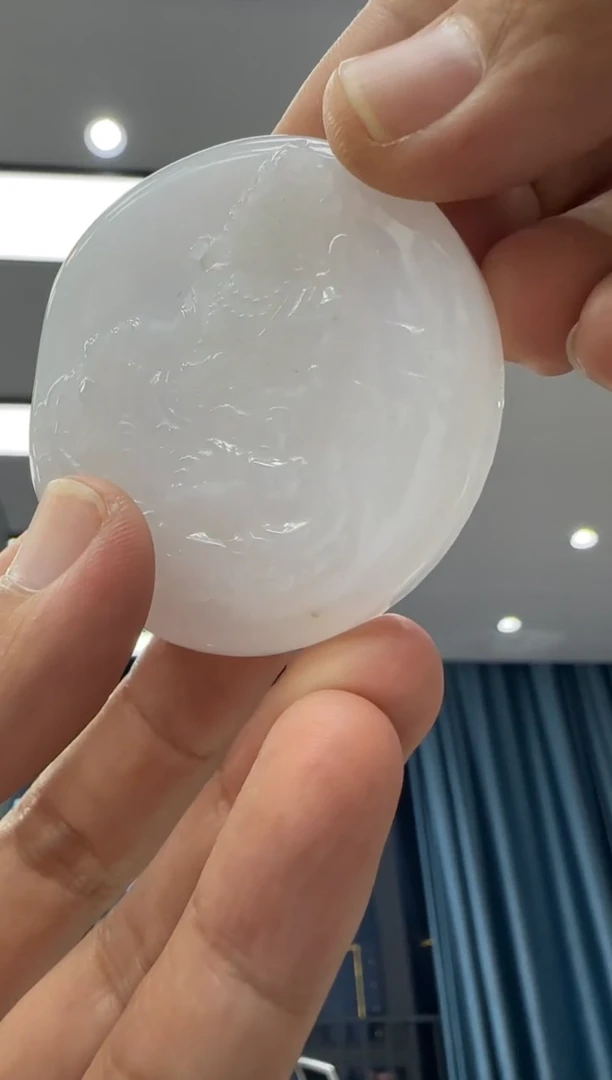 颈饰未镶嵌翡翠天然翡翠A货孤品一件