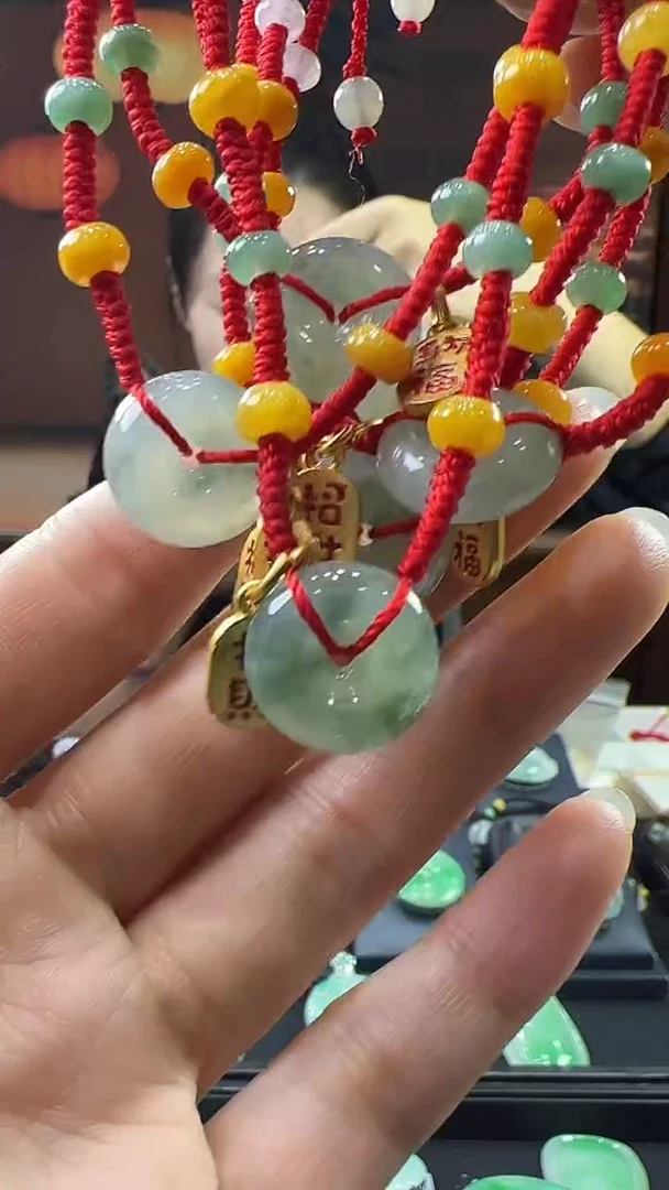 未镶嵌挂件翡翠脚链（多样性发其一）