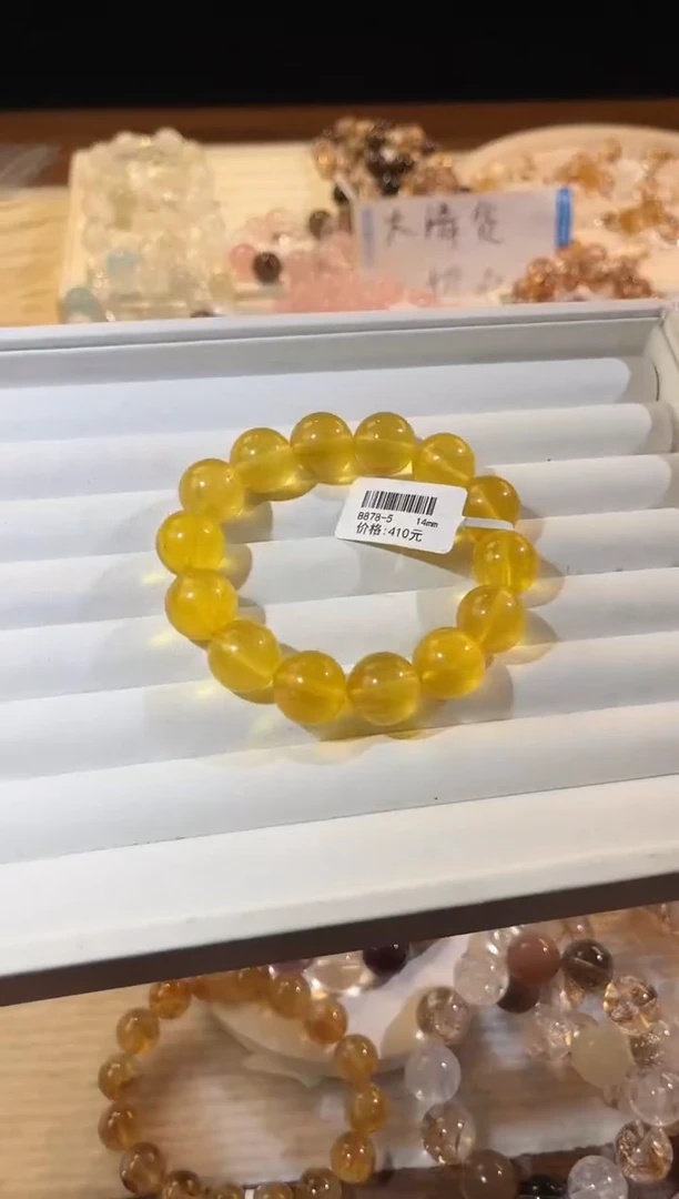 合成欧泊未镶嵌手串多样性发一Q57吸金14mm