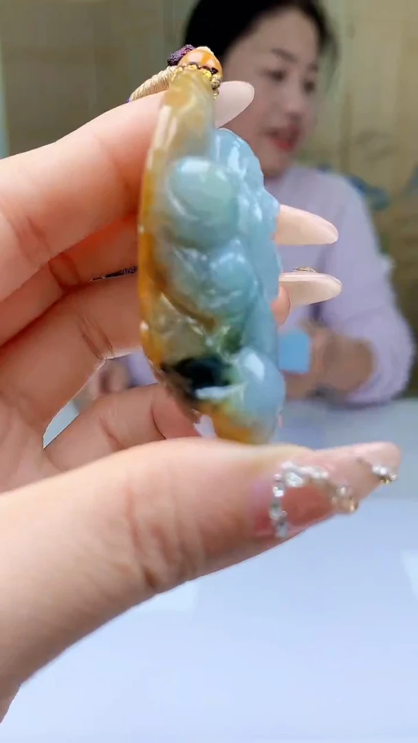 【闪购商品】定制翡翠未镶嵌4902ty-毛货挂件39