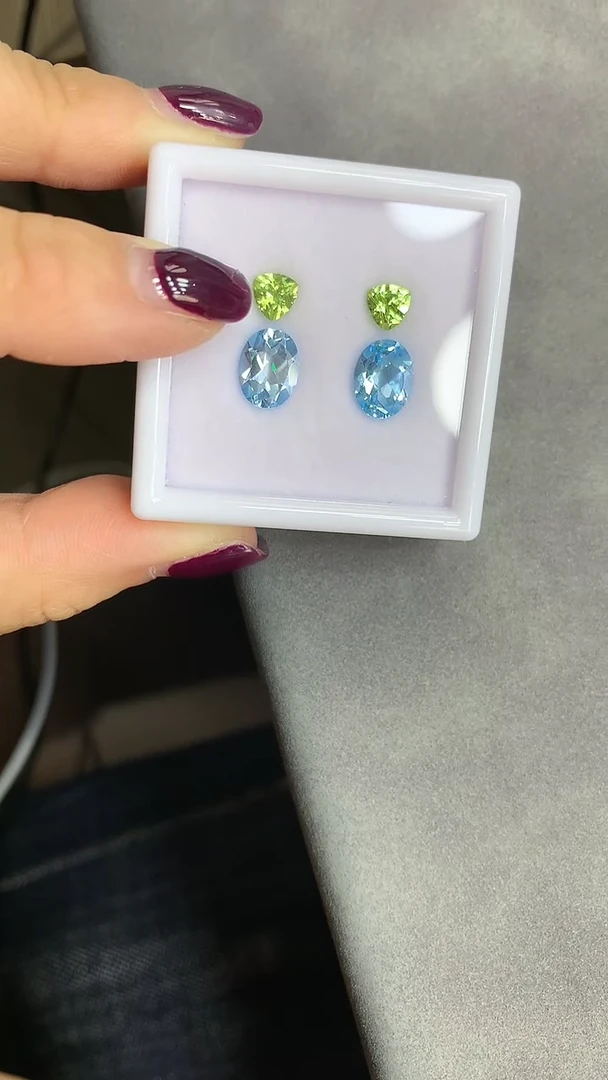 托帕石裸石3裸石多样性发4颗