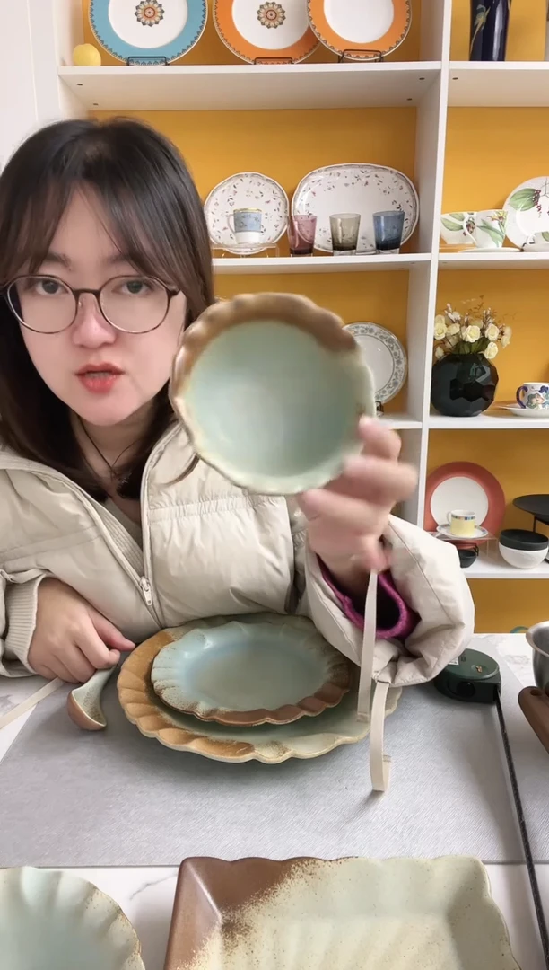 福利款 素泥蓝 饭碗+勺子