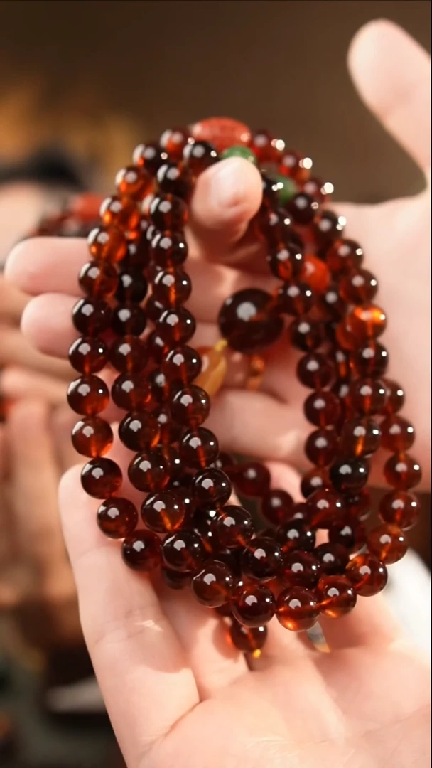 琥珀颈饰未镶嵌10+紫罗兰108