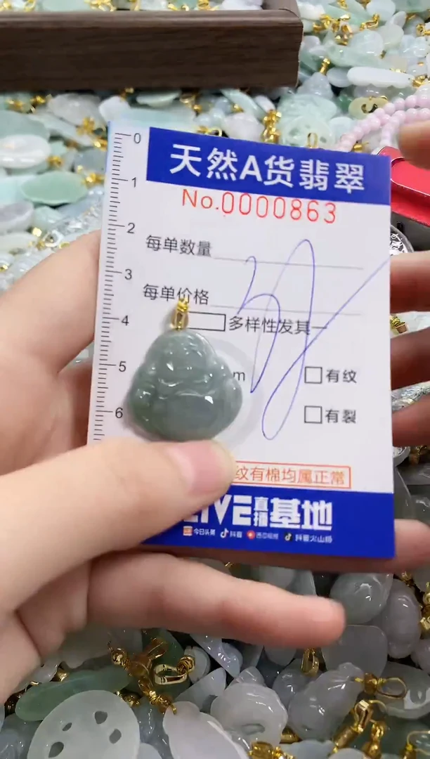 颈饰未镶嵌翡翠天然A货翡翠