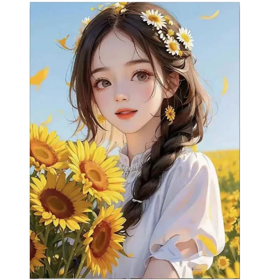 40*50尺寸带背板带内框DIY数字油画直播间福利价格