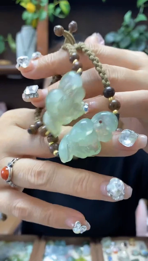 未镶嵌岫玉手链·多样性发货其中发一