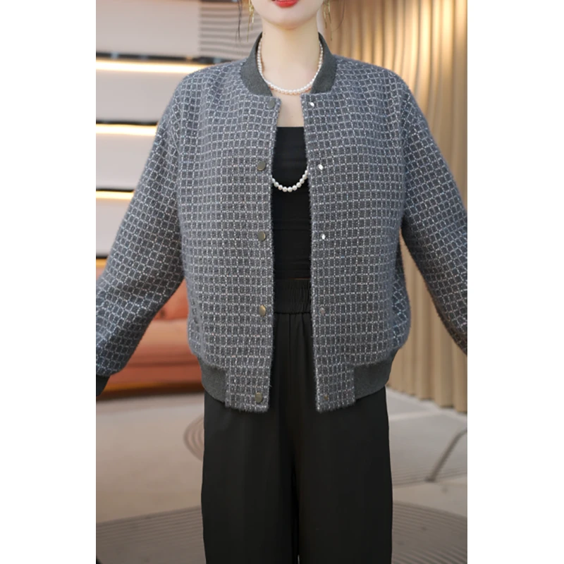 2025秋季新款简约通勤宽松显瘦小个子棒球服短外套