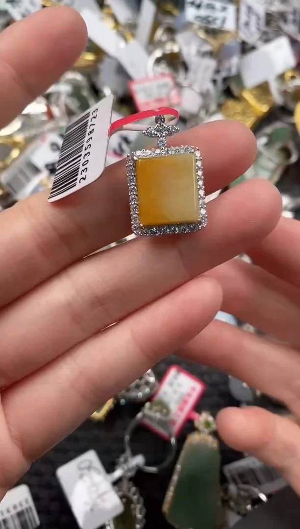 银S925镶嵌戒指翡翠333               1