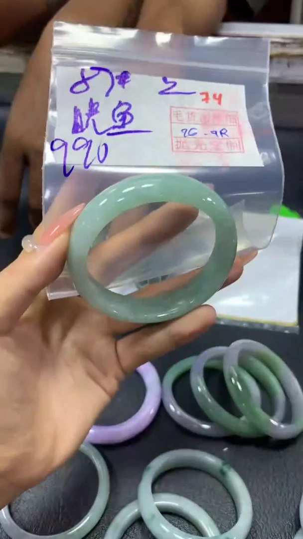 未镶嵌定制翡翠晓***674毛货需精细抛光定制+多样性发1+990