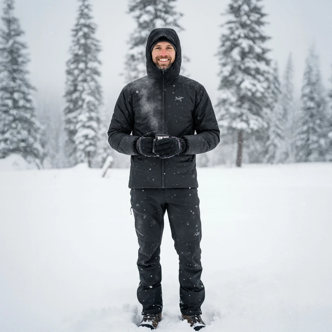 【Arcteryx|始祖鸟】ATOM SV Hoody刺绣高性能加厚款保暖棉服