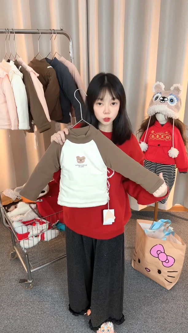 儿童加厚打底衫90码A524