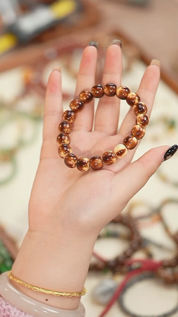 手串紫金鼠孤品！花皮紫金鼠/半实心 手串