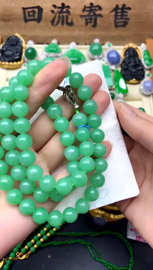 【闪购商品】翡翠手串未镶嵌606-尾款5000-总价63800