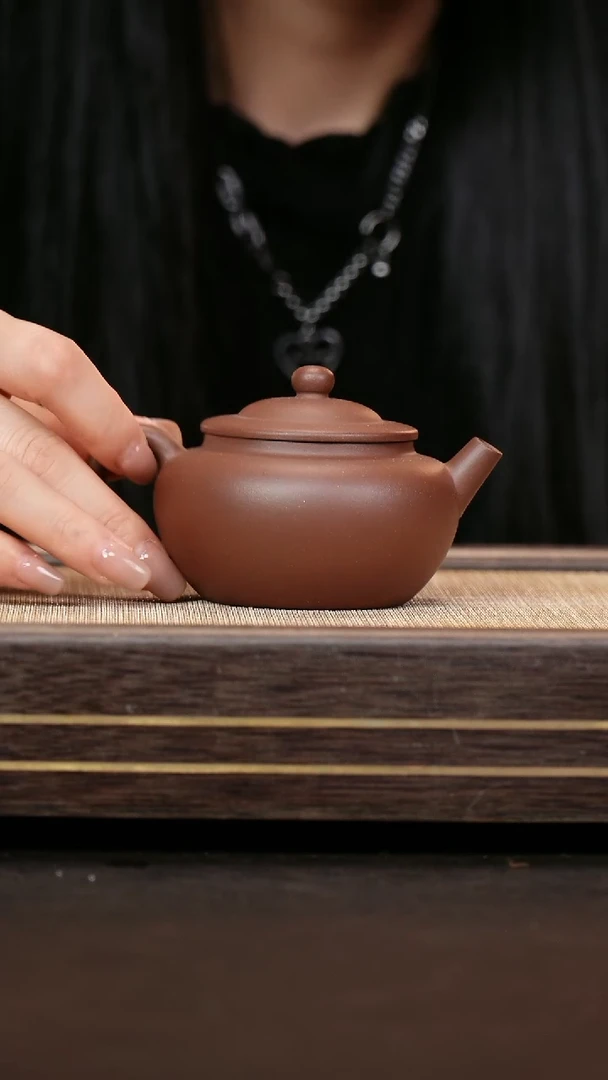茶壶紫砂紫泥  宫灯  孤品