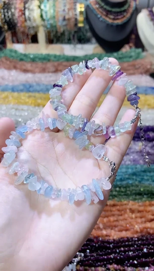 未镶嵌珠宝半成品水晶摩根浅萤手链