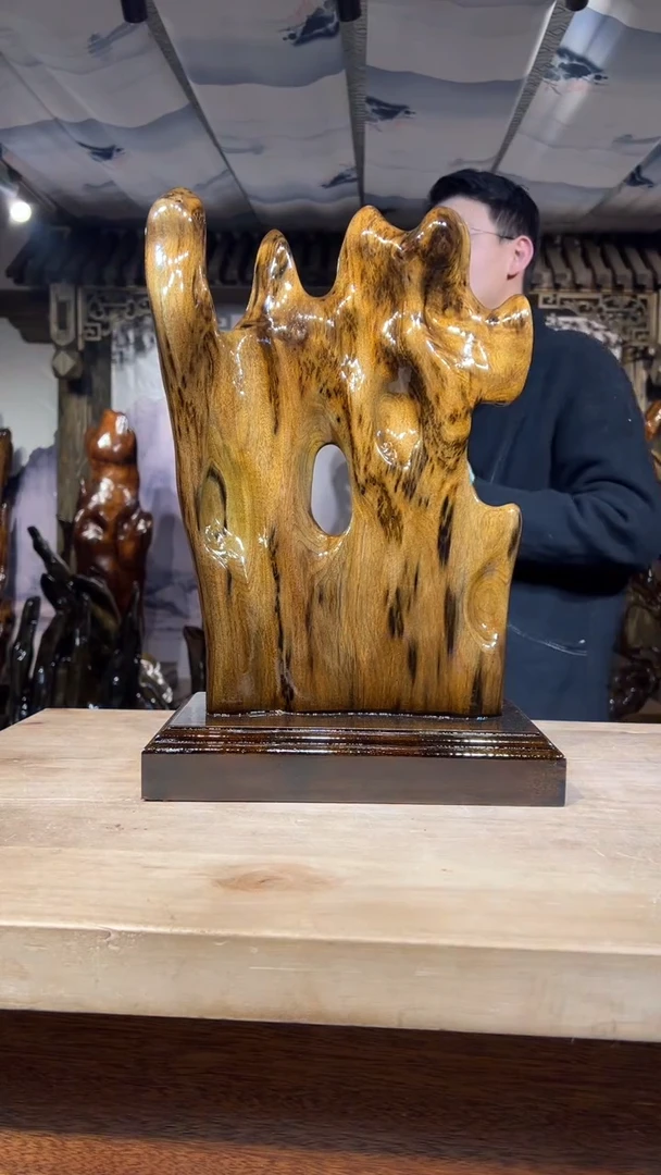 【闪购商品】金丝楠金丝楠小叶桢楠摆件42-28-15