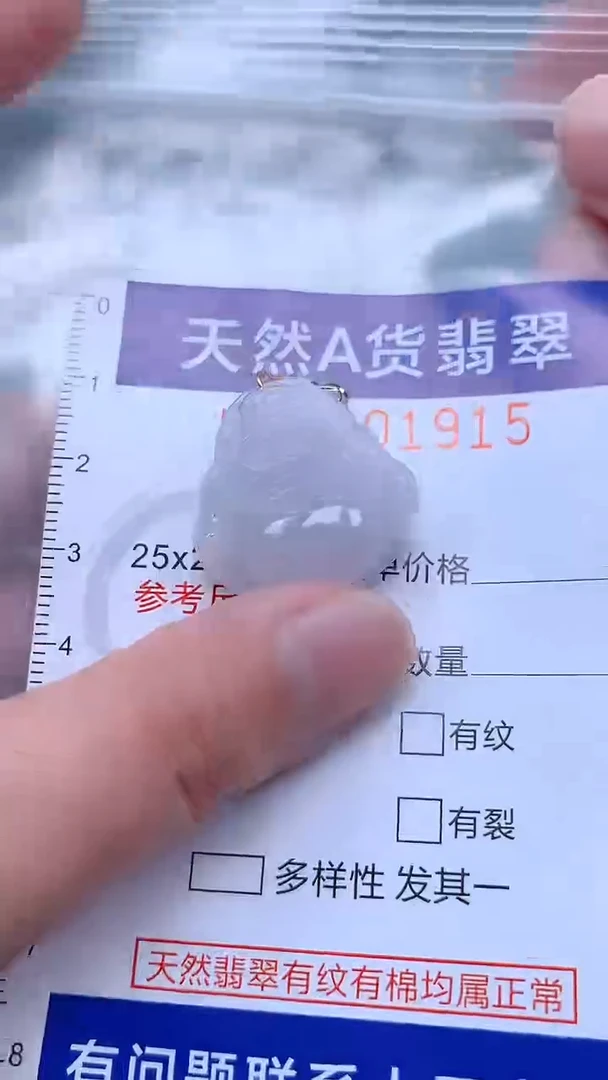 翡翠未镶嵌吊坠(不含链)1