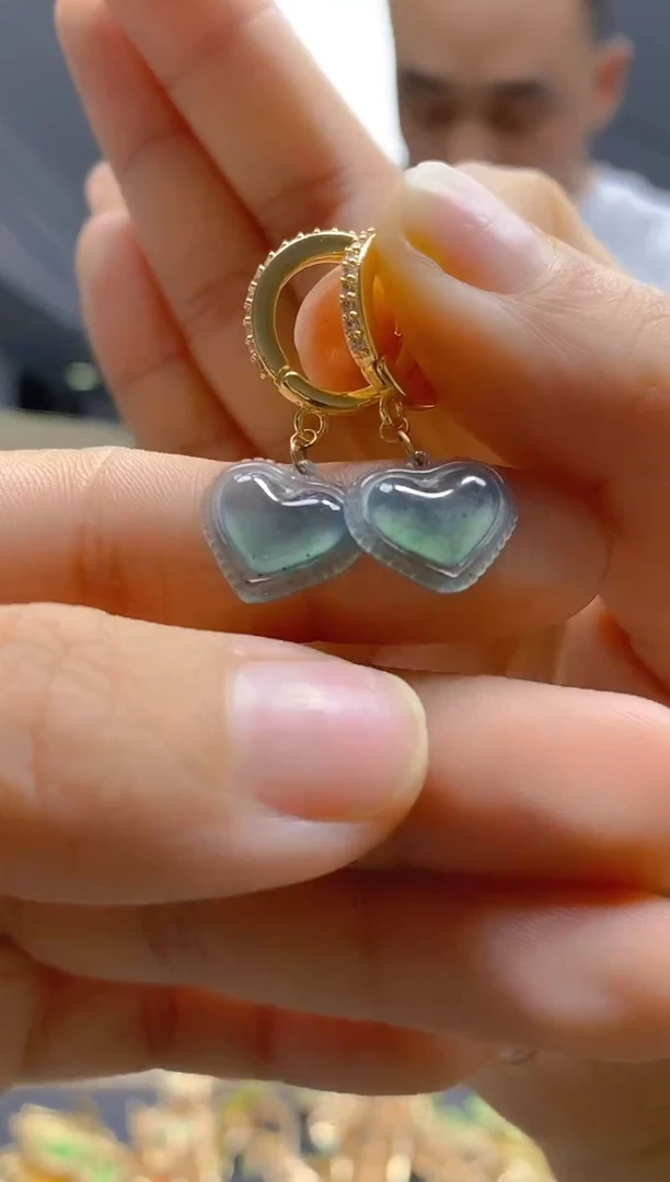 【闪购商品】翡翠耳饰合金195翡翠耳包