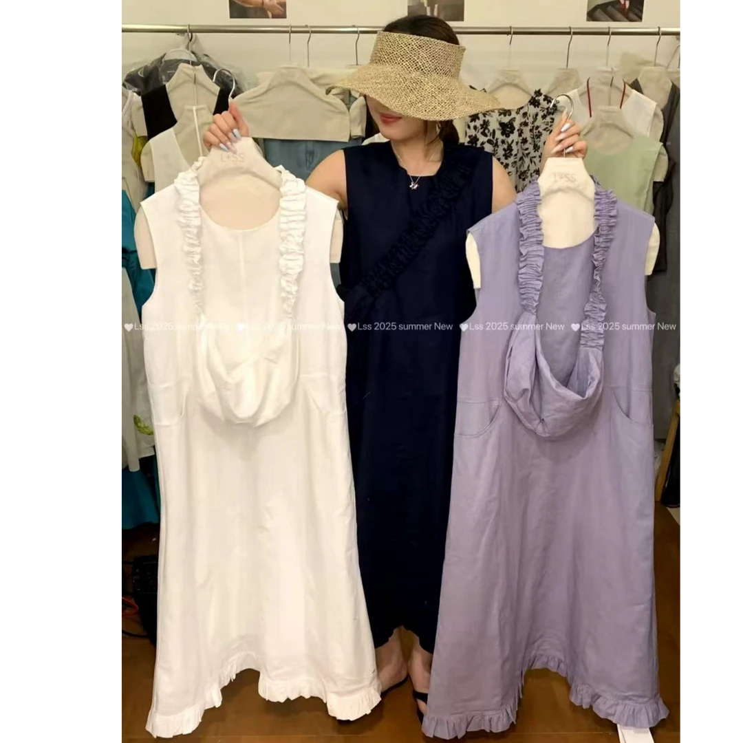 3308 U 韩版女新款夏款时尚洋气百搭休闲宽松连衣裙