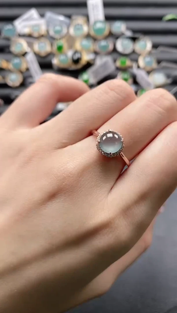 【闪购商品】翡翠戒指银S925镶嵌11111